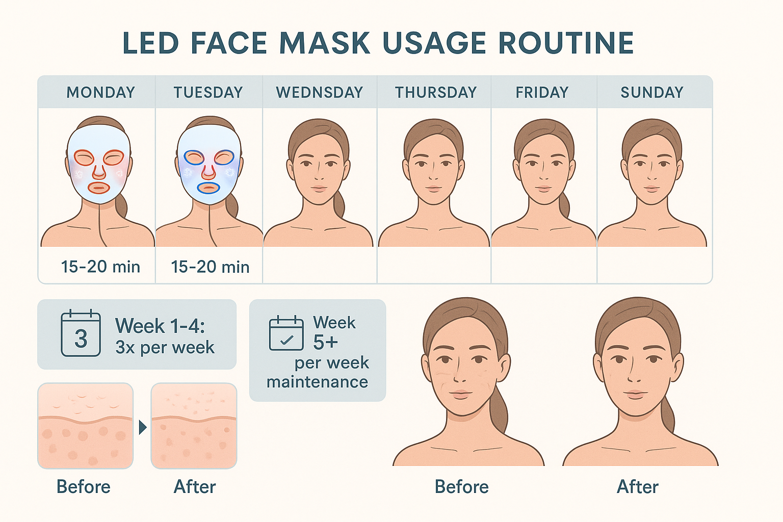 How Often Should I Use My LED Face Mask? | Its Zara LED Face Mask