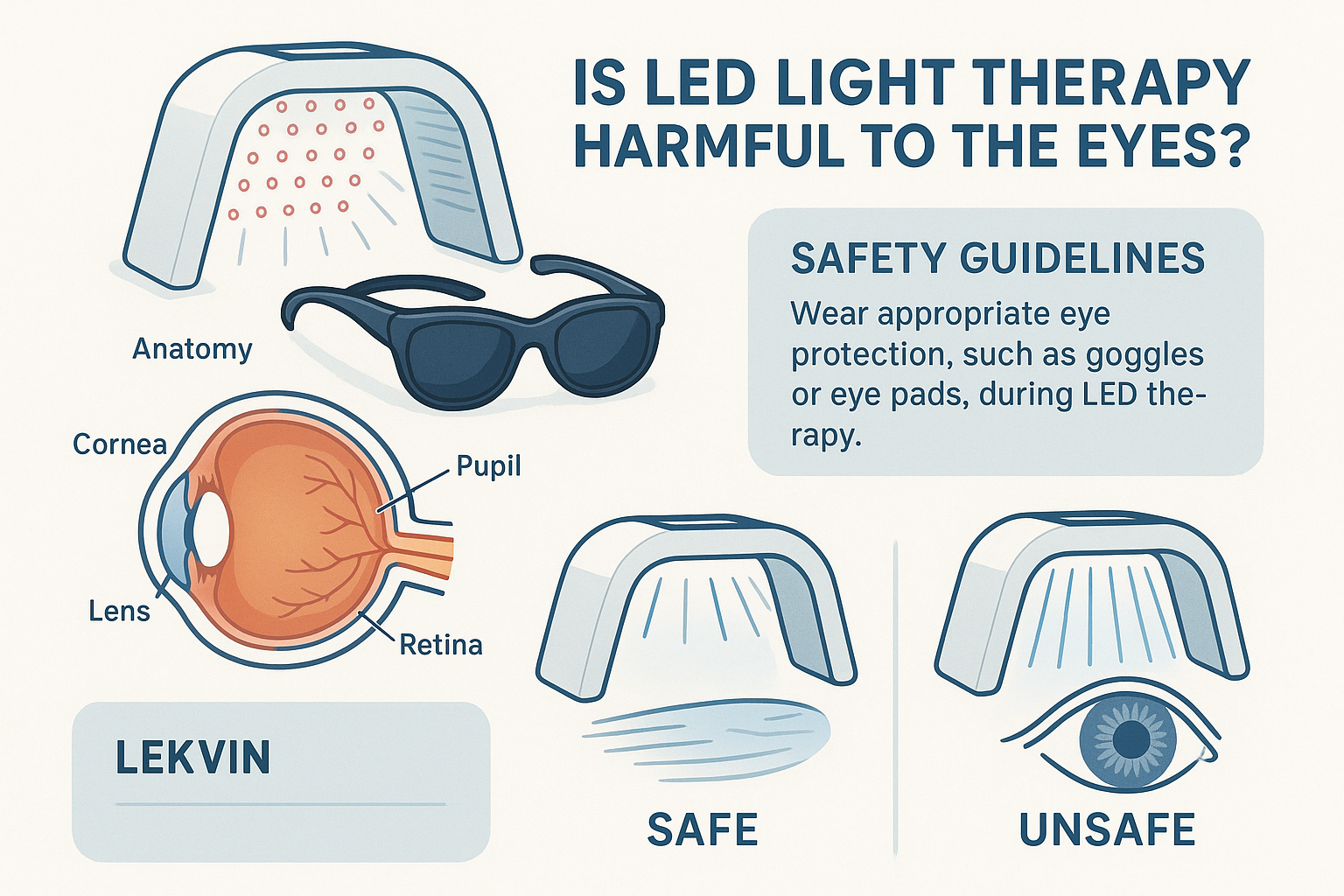 Is LED Light Therapy Harmful to the Eyes? | Its Zara LED Face Mask