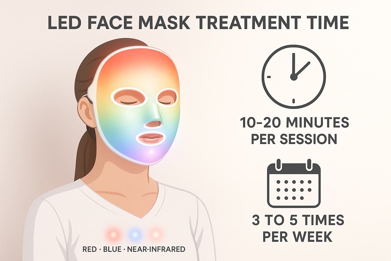 LED Face Mask Treatment Time: How Long Should You Use It? | Its Zara