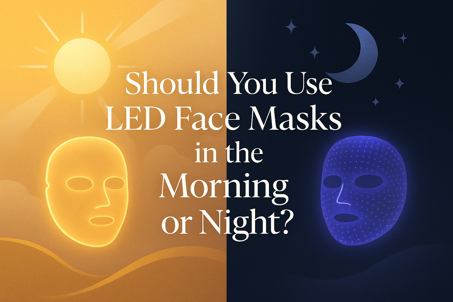 Should You Use LED Face Masks in the Morning or Night? | Its Zara LED Face Mask