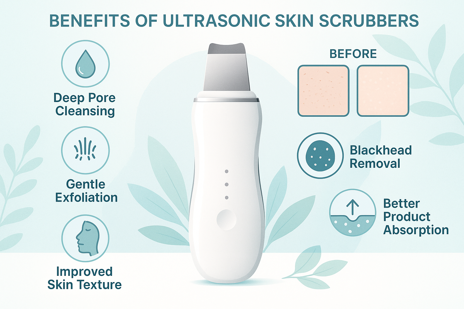 Ultrasonic Skin Scrubber Attachments – It’s Zara Pakistan