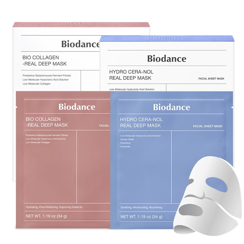 Biodence collagen sheet mask paired with hydra serum for deep skin hydration, improved elasticity, and a youthful, radiant complexion.