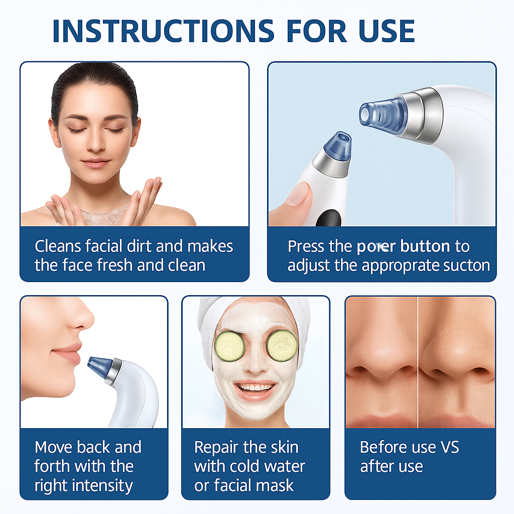 It’s Zara Balck Head Remover | water tank technology | Rechargeable Micro Bubble Face Vacuum Pore Cleanser Blackhead Remover With Water