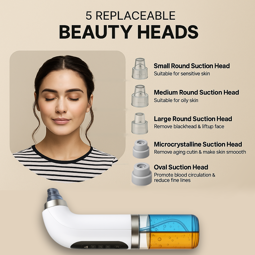 It’s Zara Balck Head Remover | water tank technology | Rechargeable Micro Bubble Face Vacuum Pore Cleanser Blackhead Remover With Water