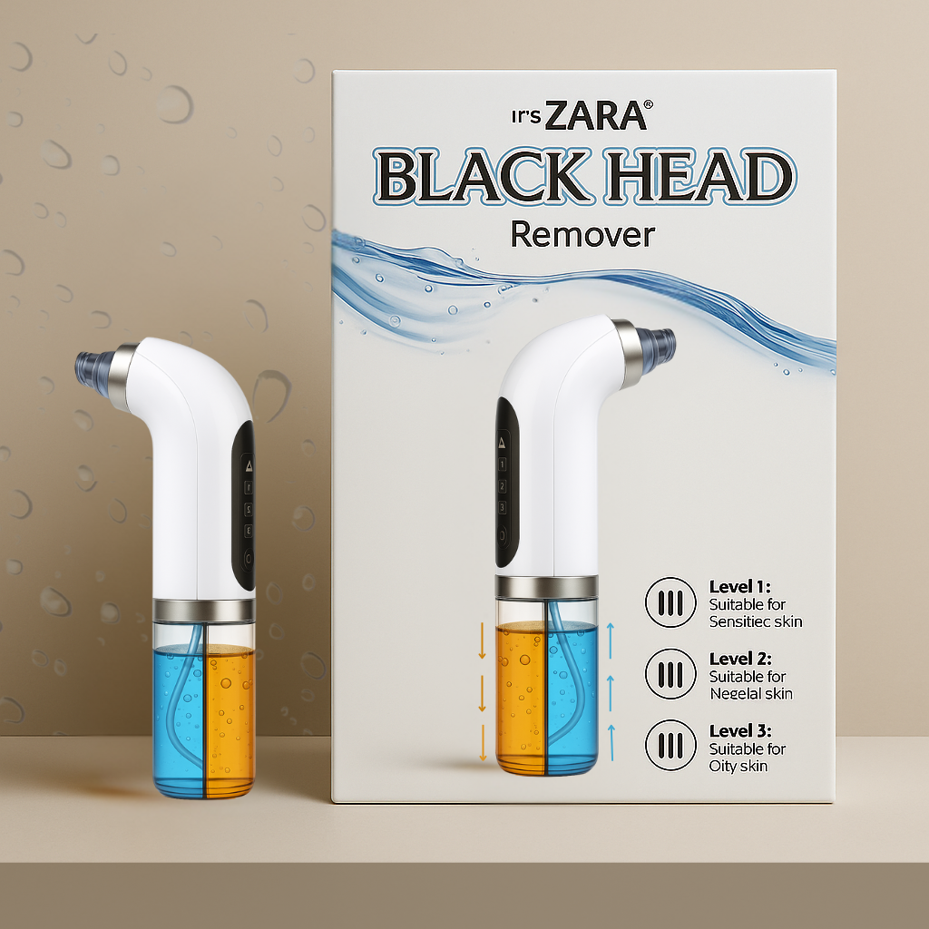 Electric blackhead remover gently removes blackheads, cleans pores, and leaves skin smooth, fresh, and clear.