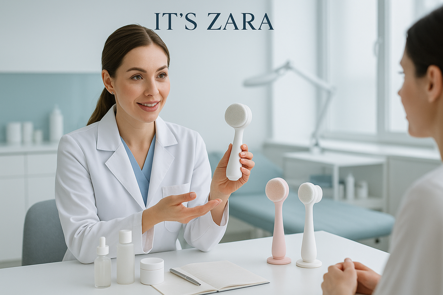 Facial cleansing brush for deep cleaning, soft skin, and daily skincare at home.