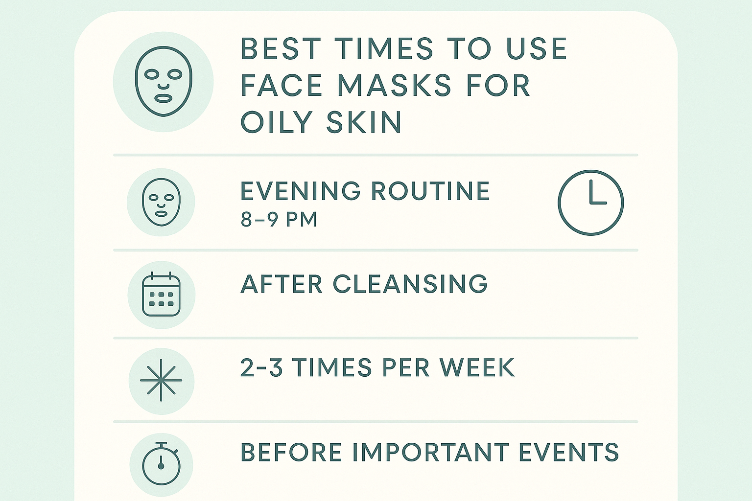 When Is the Best Time to Use a Face Mask for Oily Skin? – Its Zara