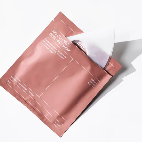 Biodence sheet mask coated with nourishing serum for intense hydration, improved skin texture, and a glowing complexion.