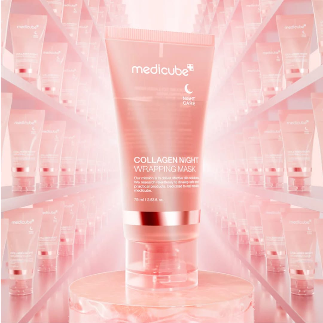 Collagen night wear mask for deep overnight hydration, skin repair, and improved elasticity while you sleep.