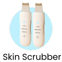 Face scrubber device for deep skin cleansing and gentle exfoliation to remove dirt, oil, and dead cells for smoother skin.