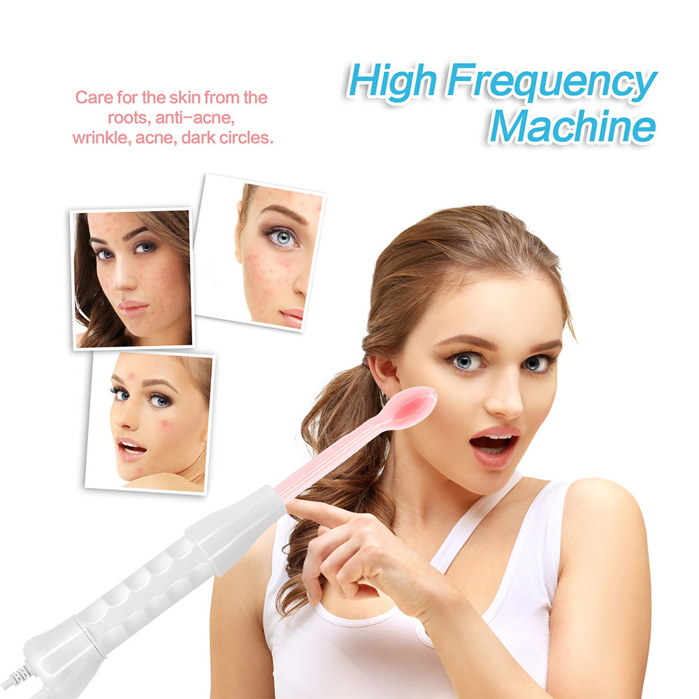 4 in 1 High Frequency Facial Wand Machine – Home and Salon Use Skin Care Tool for Acne, Wrinkles and Pigmentation