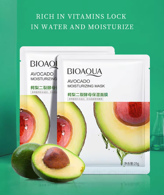 It’s Zara Bioaqua avocado face mask for nourishing hydration and skin revitalization, boosting moisture and softness.