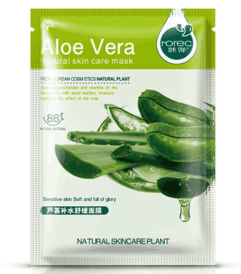 aloe vera face mask from plant Its Zara's Aloe Vera facial mask sheet