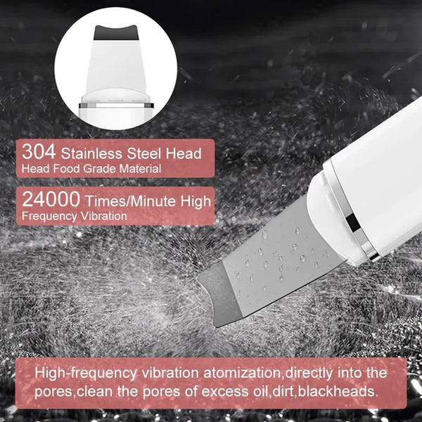 Skin scrubber featuring a high‑quality steel plate for effective deep cleansing, exfoliation, and removal of dead skin and impurities.