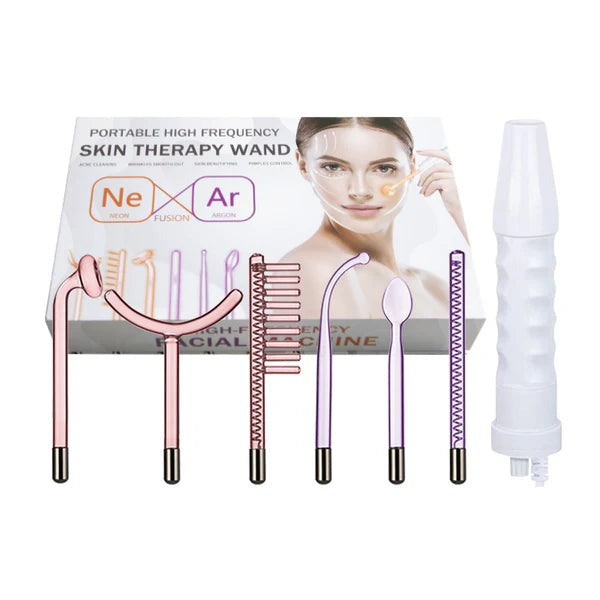 6 IN 1 Portable  High Frequency Facial Skin Wand