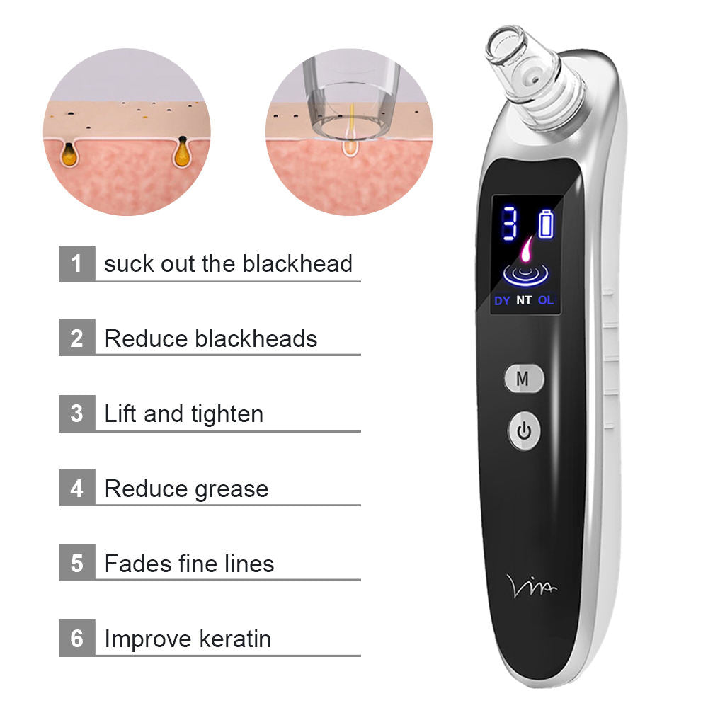Blackhead removal device: sucks out blackheads, reduces grease, lifts and tightens, fades fine lines, and improves keratin