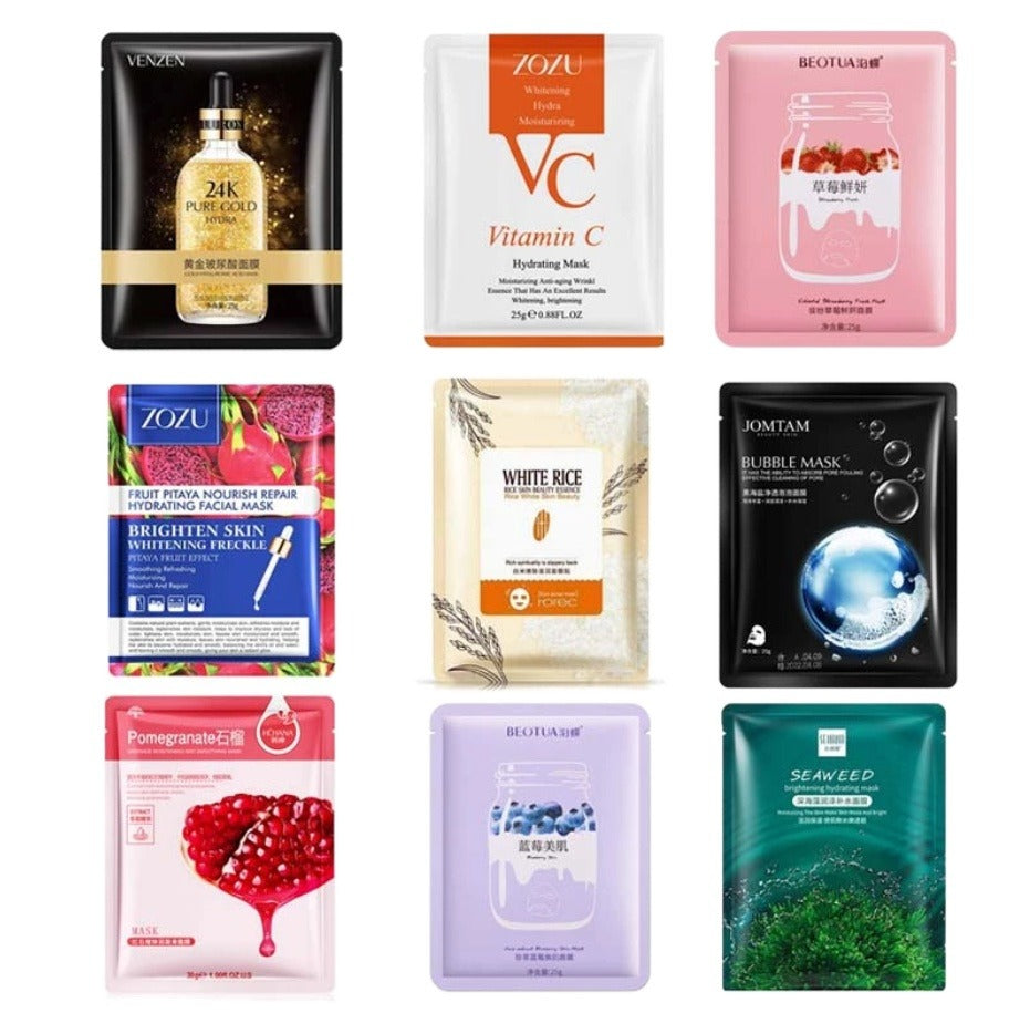 5-Pac)-Imported Serums Sheet Mask
