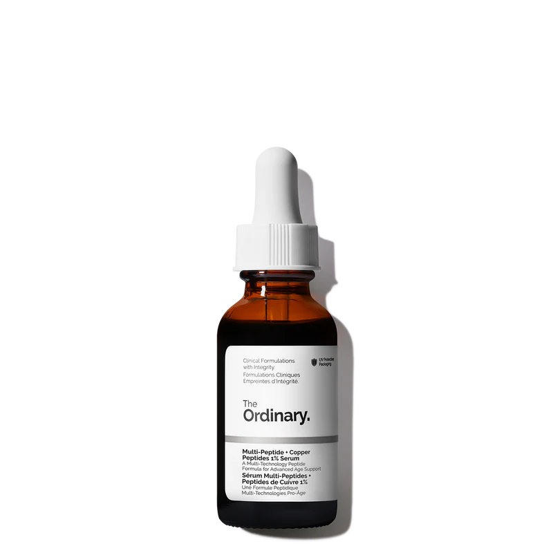 Multi Peptide + Copper Peptides 1% Serum 30ml: supports collagen, repairs skin, improves elasticity, and reduces signs of aging