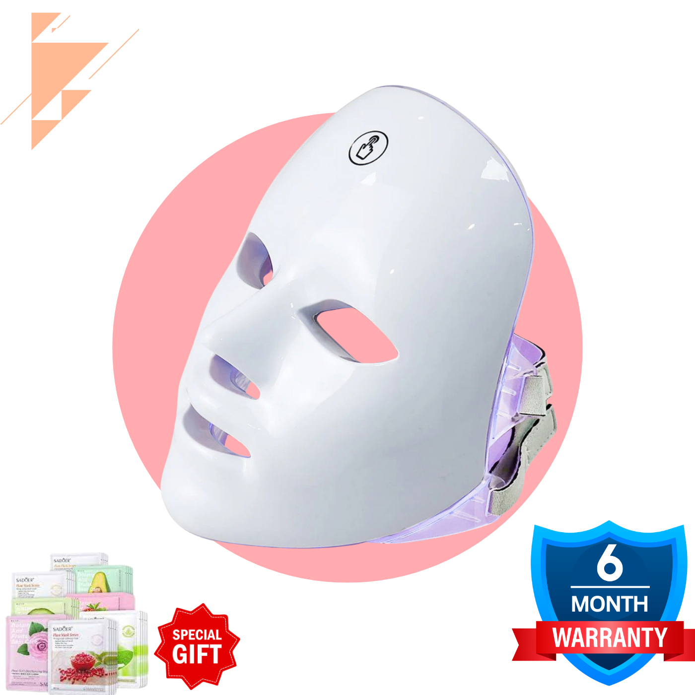 7 Lasers  LED therapy Mask | Rechargeable LED face mask