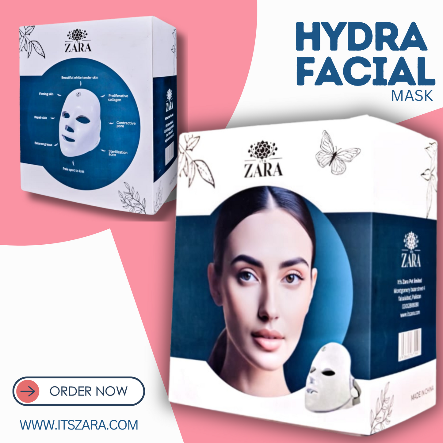 7 Lasers  LED therapy Mask | Rechargeable LED face mask